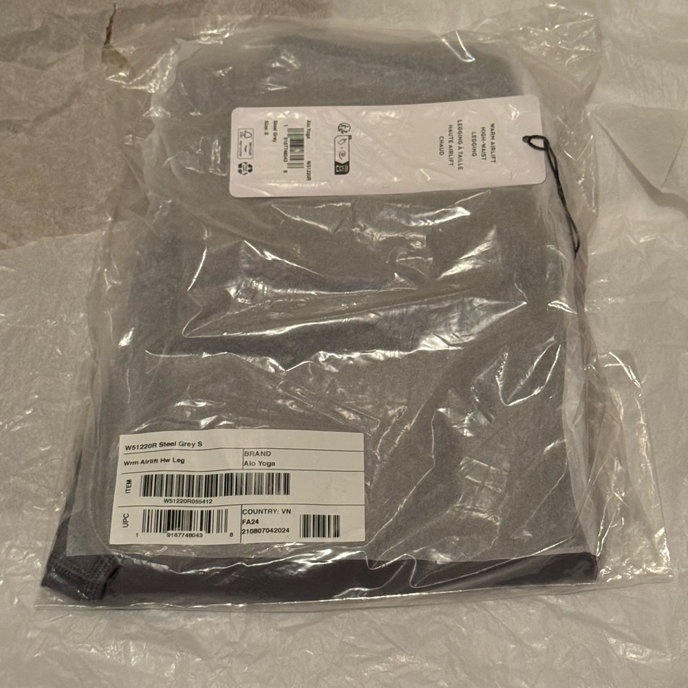 ALO Yoga 7/8 High-Waist Airlift Legging Steel Gray S New - Picture 3 of 5